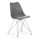 Стул Tulip Iron Chair/Тулип Айрон Чаир (мод.EC-123) серый